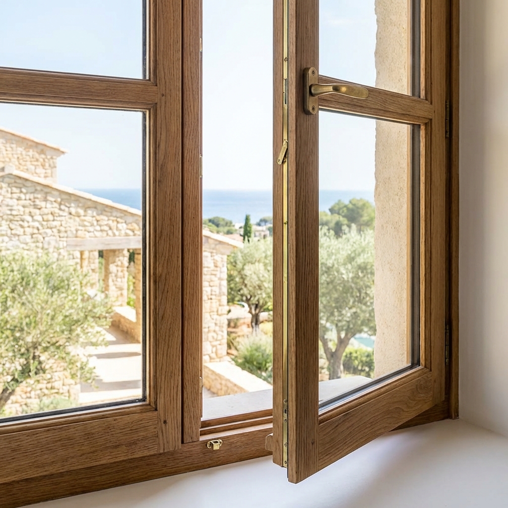Fenêtres sur mesure en bois - Menuiserie Marseille
